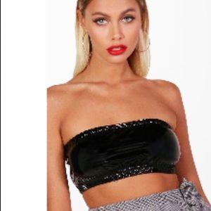 Cute black vinyl bandeau 🖤